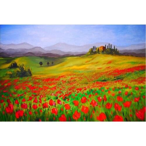 Diamond painting Landscape flower 3D diy cross-stitch rhinestone diamond Mosaic embroidery painting home decorative art