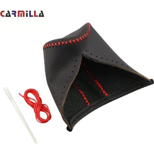 Car Gear Shift Collars for Vw Jetta MK6 MK5 Golf 7 MK7 Bora Tiguan Polo 2014 - 2017 Car Leather Gear Head Shift Knob Cover