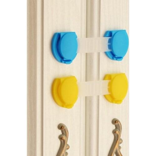 10Pcs/lot Safety Locks Baby Safe Protection Fridge Cabinet Doors Lock Security Blocker Padlock
