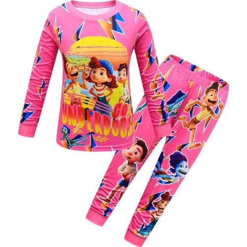Kids Luca Pajamas Sets for Boys Girls Sleepwear Autumn Winter Clothes Long Sleeve Home Wear Children Cartoon Pyjamas Baby Outfit
