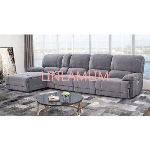 Fabric sectional sofa electric recliner Living Room Sofa set furniture alon couch puff asiento muebles de sala canape sofa cama
