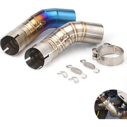 For Kawasaki Z900 Exhaust Pipe Motorcycle Mid Middle Link Pipe Slip On 51 mm 50.8 mm Pipe Stainless Steel Converter All Years