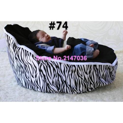 Zebra baby Bean Bag Style Polyester Material beanbag chair fabric for baby sleep, kids toddlers bean bag seat and beds