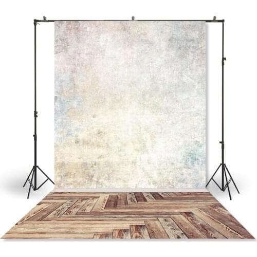 HUAYI Photography Backdrop Newborns Baby Child Photo Booth Background Grunge Brick Wall Texture Wooden Floordrop Props XT-4363