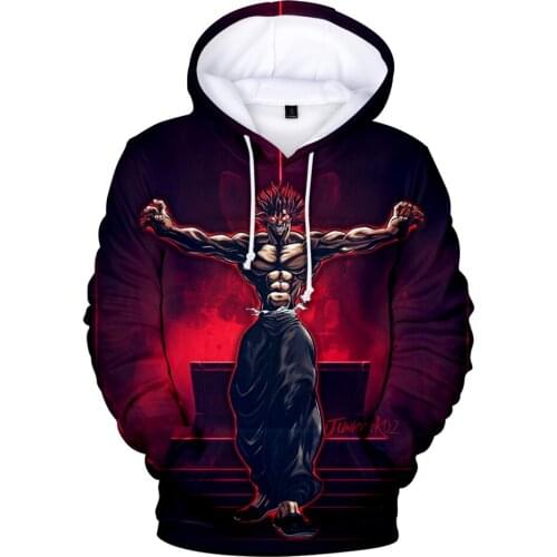 Hot Sale Baki 3D Hoodie Anime Streetwear Hoodies Sportswear Boys/girls Hooded Cute Kids Clothes Hot Sale Cartoon Ba Kids Clothes