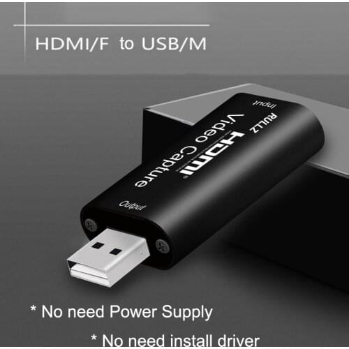 4K HDMI To USB 2.0 Video Capture Card 1080P Type C Game Grabber DVD HD Camera Teaching Recording Box for PS4 XBOX Live Streaming