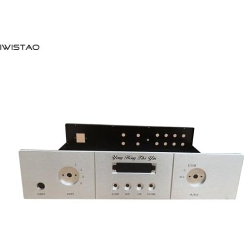 Power Amplifier Chassis Whole Metal Black Silver Front Panel 430*100*310mm with Bluetooth Module Board