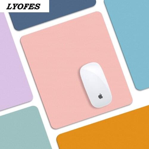 21x25cm Mouse Pad Mini Waterproof PU Leather Deskpad Cute Desk Mats Laptop Mouse Mat Keyboard Desktop Protector Office Supplies