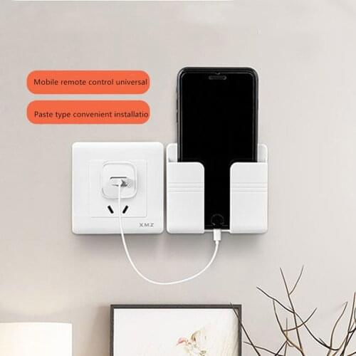 1PCS Wall Charger Hook Mobile Phone Holder For Iphone Xiaomi IOS Universal Cellphone Hanging Stand Bracket Hooks Charging Dock