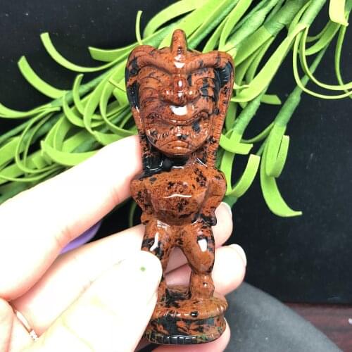 Natural crystal natural gem polishing carving lucky goddess quartz handicrafts and other home decoration cure