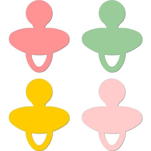 New Baby pacifier Wooden Die Scrapbooking C3007 Cutting Dies Multiple Sizes Compatible With Most Die Cutting Machines