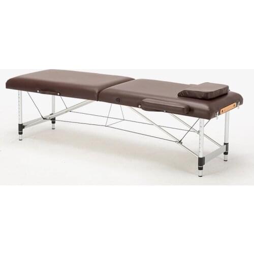 NEW Foldable portable salon beauty salon SPA tattoo furniture aluminum alloy metal PVC leather patio facial massage table bed