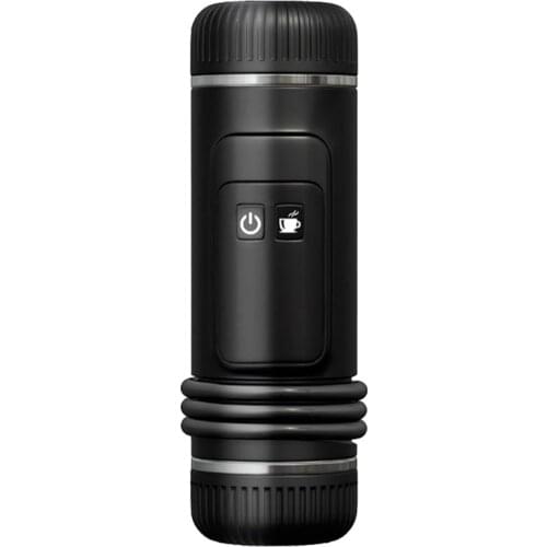 Portable Coffee Machine for Cars DC12V Espresso Machine Coffee Powder for Outdoor Travel Black