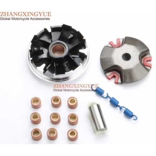 1000 RPM Blue Clutch Springs & Performance 18mm Variator Set w/6g 7g 8g rollers for YAMAHA Scooter Minarelli JOG50 Zuma 1E40QMB