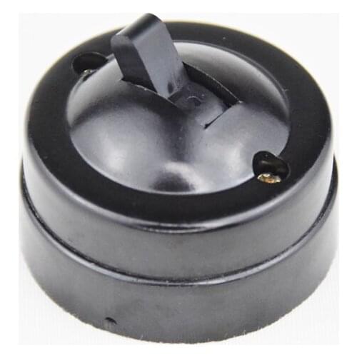 Retro Toggle Switch Single-control Lamp Switch Surface Mounted Wall Light Switch Old-fashioned 6A Black