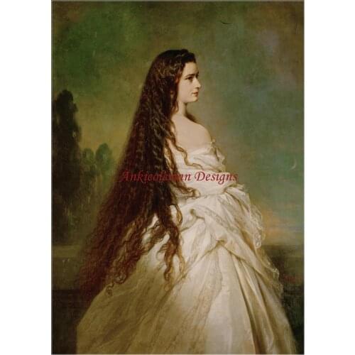 Needlework for embroidery DIY DMC High Quality - Counted Cross Stitch Kits 14 ct Oil painting - Empress Elisabeth of Austria