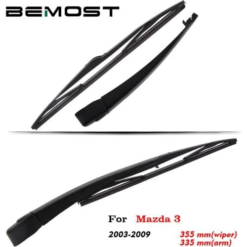 BEMOST Auto Car Rear Windscreen Windshield Wiper Arm Blade Soft Natural Rubber For Mazda 3 Hatchback Year From 2003 To 2018