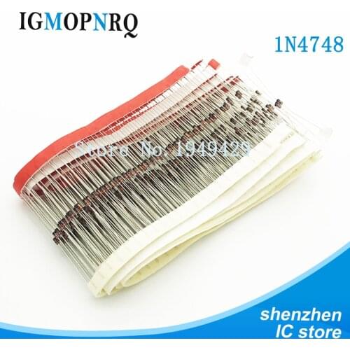 100PCS 1W 22V 1N4748A 1N4748 DO-41 Zener diode 22V 1W ZENER 5% New fast delivery