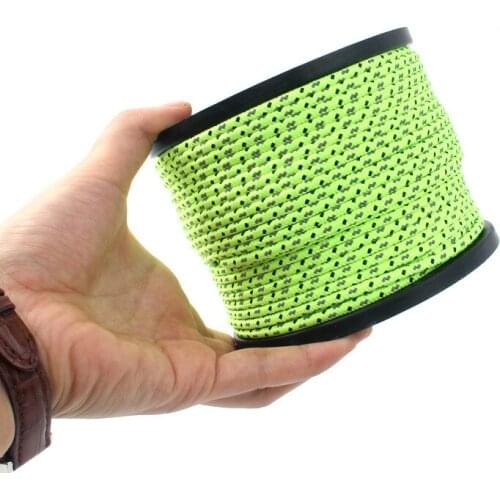 20/50M Reflective Tent Rope Guylines Nylon Tent Line Cuy Line Cord Rescue Umbrella Paracord Rope Camping Hiking Tent Accessories