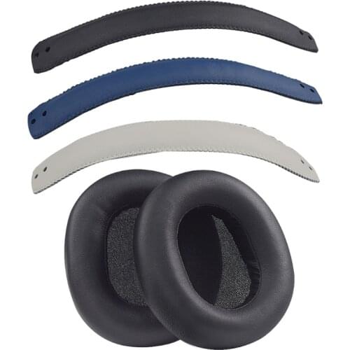 Ear Pads Pillow Ear Cushions Foam Cover Cups Earmuffs Replacement Headband for Panasonic RP-HTX80B Headphone