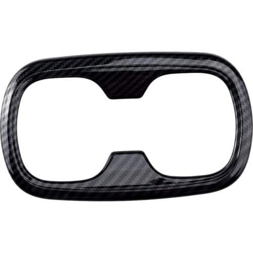 Inner Rear Water Cup Holder Cover Trim Frame Decoration Plastic Black Carbon Fiber Style Fit For Toyota Corolla 2019 2020