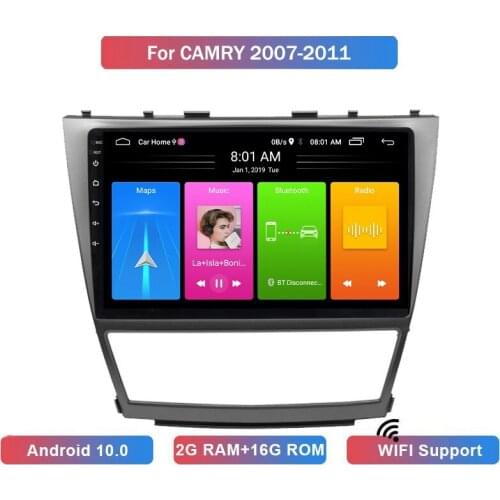 10 Inch Android 10 HD Car MP5 Player Stereo Radio 2+16GB Wifi Bluetooth GPS Navigation For Toyota Camry 2006-2011