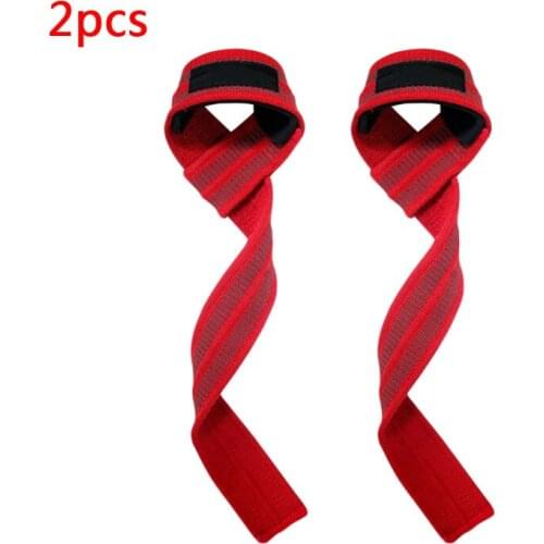 2pcs Weightlifting Hard Pull Grip Belt Straps Wrist Hand Wrap Anti-skid Fitness