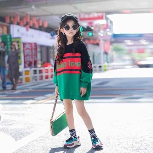 Kids Girls Oversize Hoodie 8 10 years 2021 Spring Autum Teen Clothing