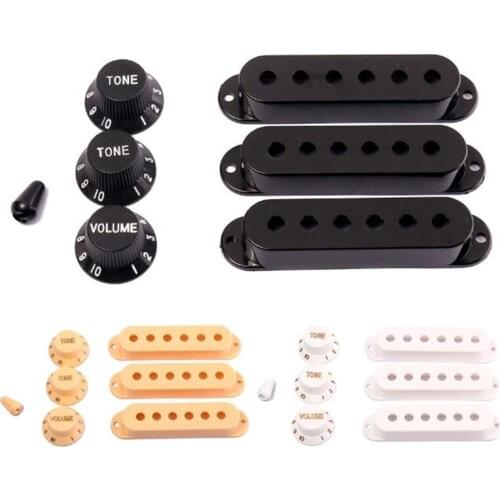 3Pcs Durable Guitar Pickup Cover Volume Tone Knobs Switch Tip Parts Set