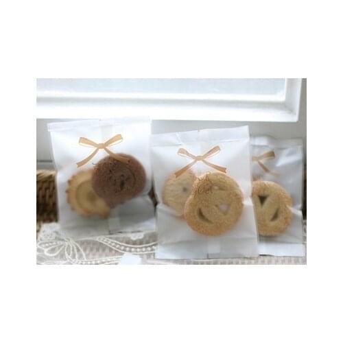 400 For You Bowknot Cookie Bag,Plastic Heat Seal,Bakery Gift Christmas Bags