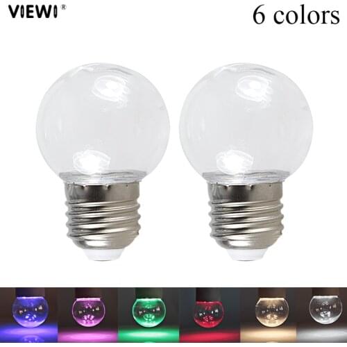 6pcs lampadine led bulb light E27 B22 6 colors 12v 24v 110v 220v mini bubble ball 360 degree energy saving lamp G45 night bulbs