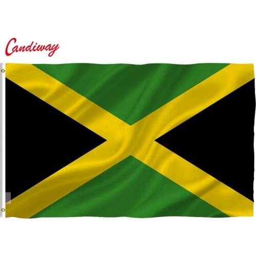 90 x 150cm Jamaica National Flag Hanging Flag Polyester Jamaica Flag Banner Outdoor Indoor Big Flag NN071
