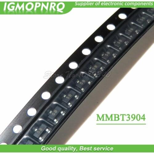 100pcs MMBT3904LT1G 1AM MMBT3904 2N3904 3904 SOT23-3 0.2A NPN transistor Bipolar Transistors - BJT new original