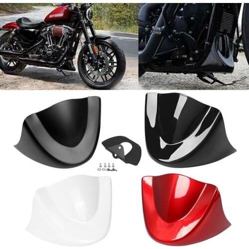 For Harley Dyna Fat Bob Wide Glide FXD 2006-2017 Gloss Matte Black Front Chin Spoiler Lower Bottom Mudguard Chin Air Dam Fairing
