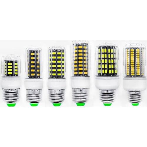 E27 E14 5733 SMD More Bright 5730 LED Corn Lamp 3W 5W 7W 9W 12W 15W Bulb light 110V 220V Home Energy Saving Lights 30-136Led