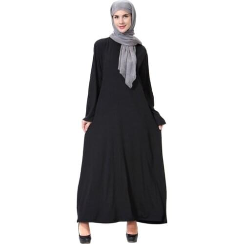 Black Muslim Dress Turkish African Maxi Dresses Muslim Clothing Dubai For Women Robe Afican Costume Middle East Islam Clothes
