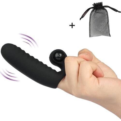 Double Dance Finger Vibrators Couples Foreplay Sex Products Masturbation Clitoris Stimulator G-Spot Massager Sex Toys for Women