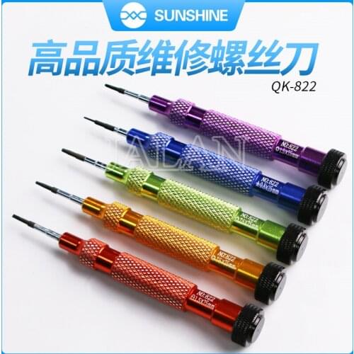 Sunshine QK-822 Screwdriver For MAobile Phone Repair with Y0.6/+1.2 /+1.5/0.8/2.5 Special Screwdriver