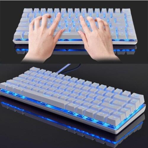 Ajazz AK33 82 Keys Mechanical Keyboard Russian/English Layout Gaming Keyboard