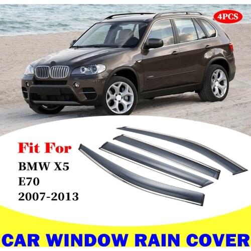 For BMW X5 E70 2007-2103 window visor car rain shield deflectors awning trim cover exterior car-styling accessories parts