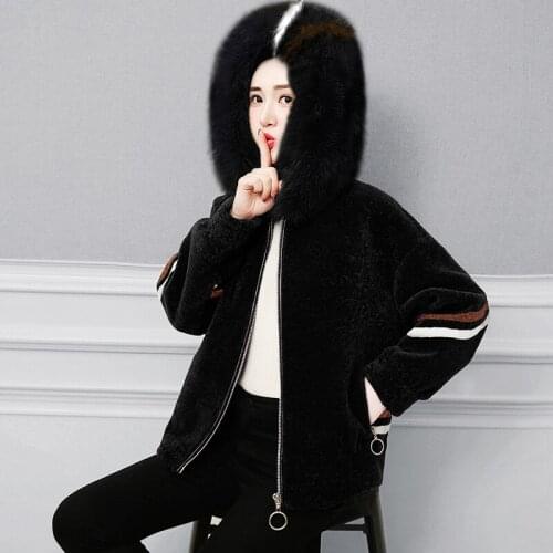 Winter Jacket Women Faux Fur Coat Hooded Furry Jacket Plus Size Short Korean Jackets for Women Veste Fourrure Femme