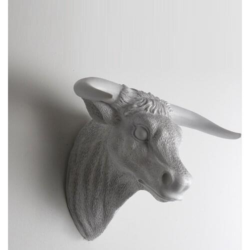 RETRO ANIMALS WALL DECOR 3D RHINOCEROS CAPRA CATTLE ART WALL HANGING LIVING ROOM OFFICE KIDS ROOM CONTRACTED BACKGROUND R683