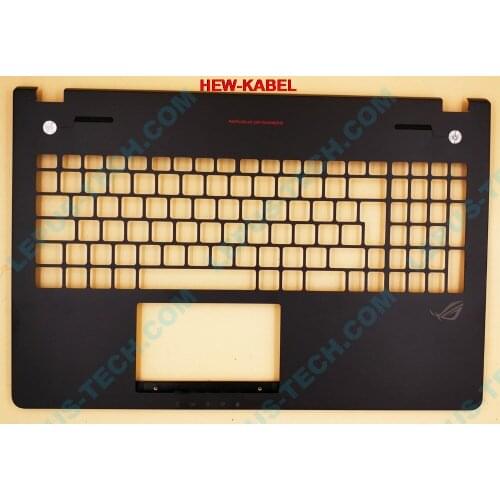 Original UK layout big enter key for ASUS G56 N56 N56V palmrest C cover black red