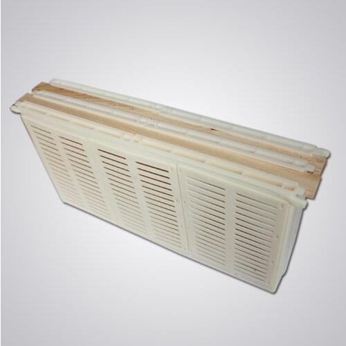 Bees with double box meaning bee controlled production device intended to control the use of special bee production beekeeping