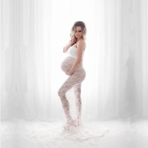 Maternity Dresses Pregnancy Dress Shooting Photo Dress Tube Top Lace Bag Hip Pregnant Woman Tight-fitting Photo Dress Vestido