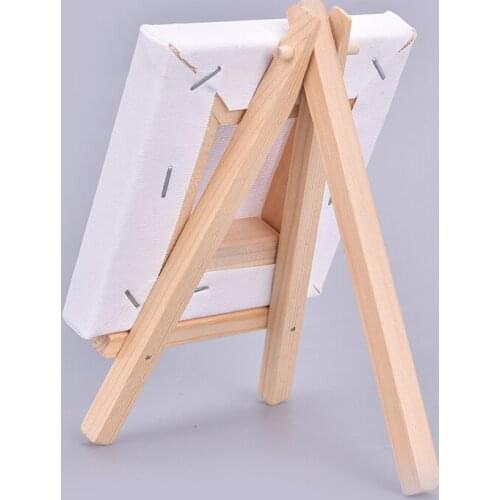 Mini Painting Stretched Canvases on Wooden Frames 10cm x 10cm for Childrens