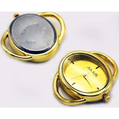 Shsby Diy Personality Oval Gold Silver Watch Header Rope Circle Table Core Watchband Watch Accessories Wholesale