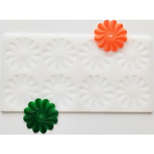 Silicone Chocolate Molds Vortex Shape Non-stick Ice Moulds Cake Mould Bakeware Kitchen Baking Tools Decoration