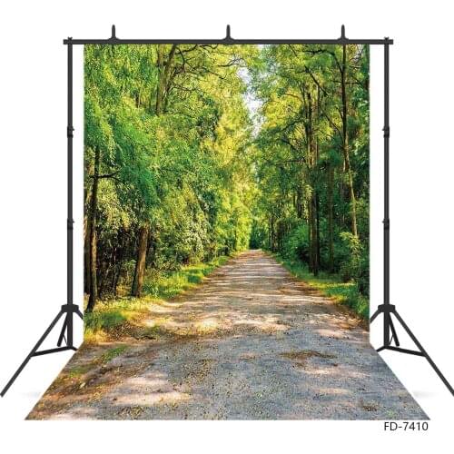 Sunny Path in the Forest Summer Photographic Backgrounds Customized Backdrop for Pets Toy Children Baby Photoshoot Photo Studio