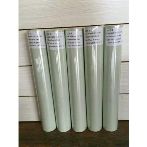 Glow In Dark PU Flex vinyl Film Iron On Vinyl Heat Transfer Vinyl Film For Clothing (0.5*1m)